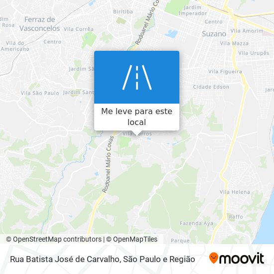 Rua Batista José de Carvalho mapa