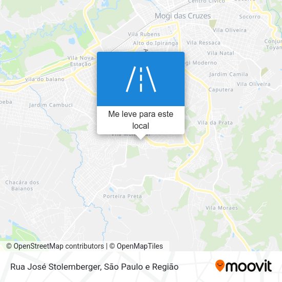 Rua José Stolemberger mapa