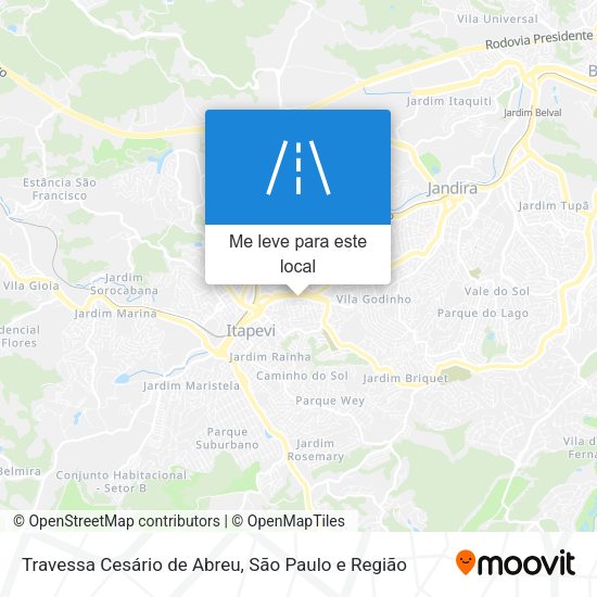 Travessa Cesário de Abreu mapa