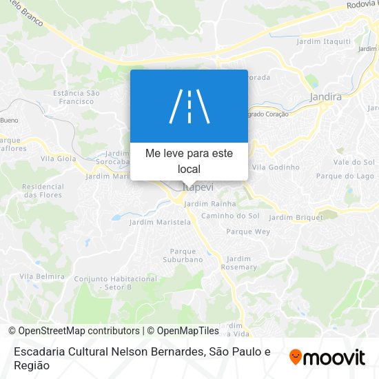 Escadaria Cultural Nelson Bernardes mapa