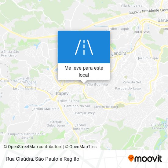 Rua Claúdia mapa