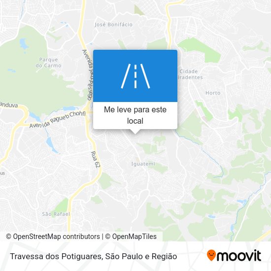 Travessa dos Potiguares mapa