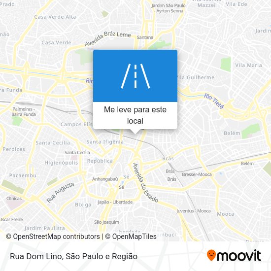 Rua Dom Lino mapa