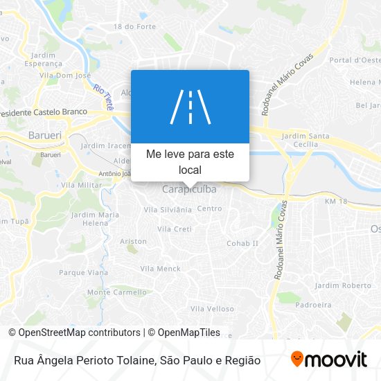 Rua Ângela Perioto Tolaine mapa