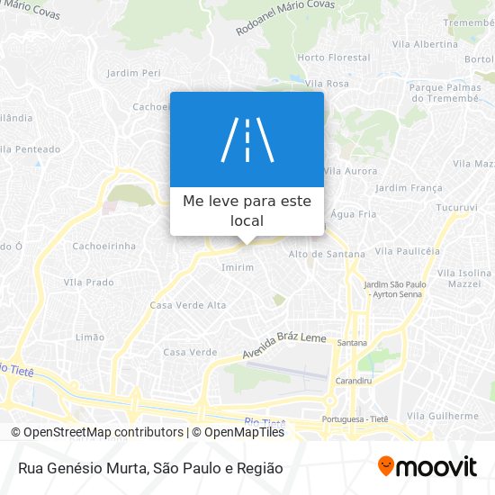 Rua Genésio Murta mapa