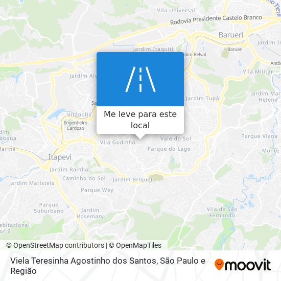 Viela Teresinha Agostinho dos Santos mapa