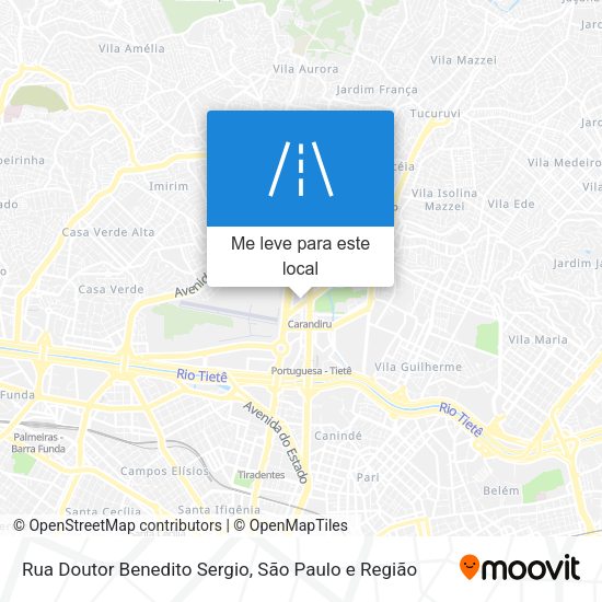 Rua Doutor Benedito Sergio mapa