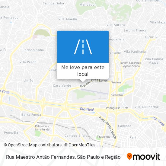 Rua Maestro Antão Fernandes mapa