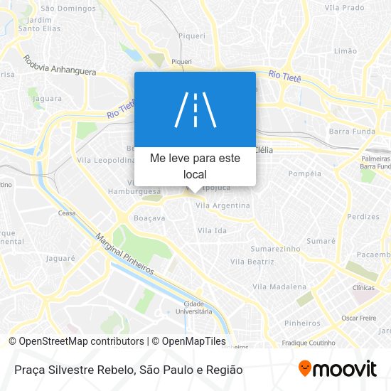 Praça Silvestre Rebelo mapa