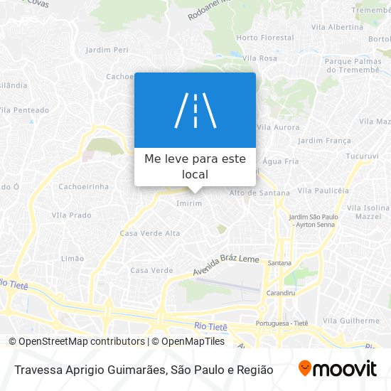 Travessa Aprigio Guimarães mapa