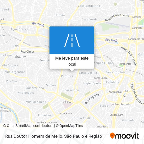 Rua Doutor Homem de Mello mapa