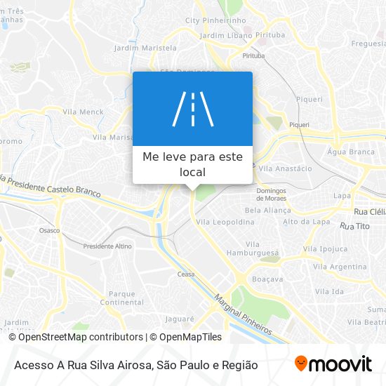 Acesso A Rua Silva Airosa mapa