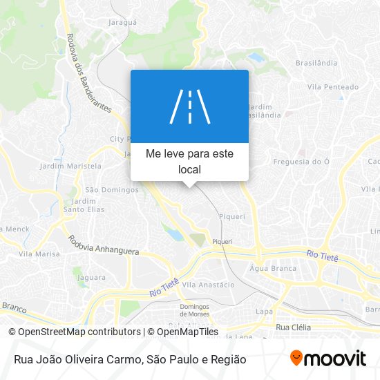 Rua João Oliveira Carmo mapa