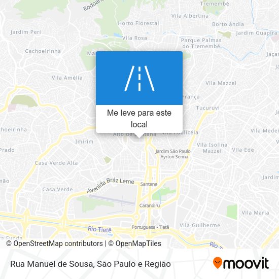Rua Manuel de Sousa mapa