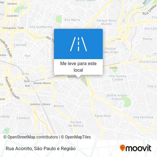 Rua Aconito mapa