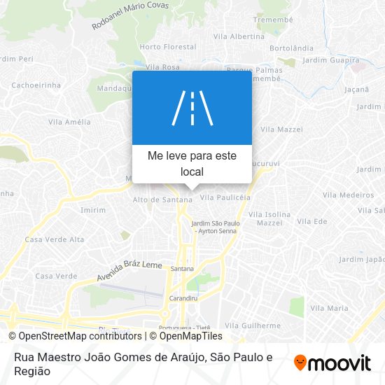 Rua Maestro João Gomes de Araújo mapa