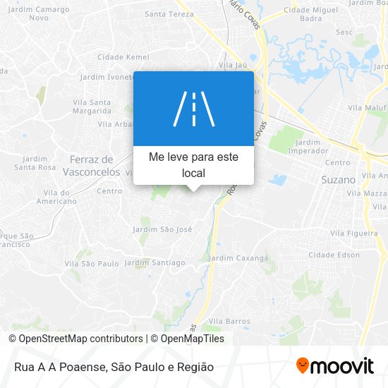 Rua A A Poaense mapa