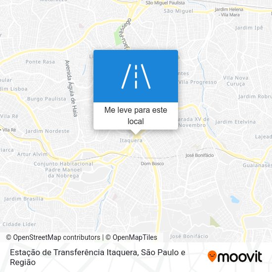 Estação de Transferência Itaquera mapa