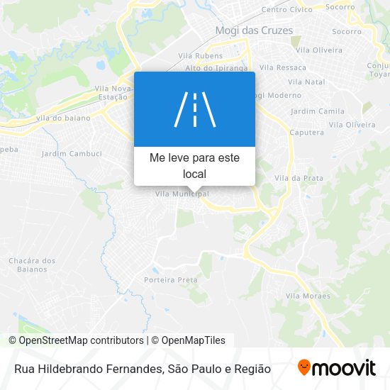 Rua Hildebrando Fernandes mapa