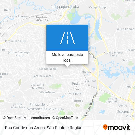 Rua Conde dos Arcos mapa