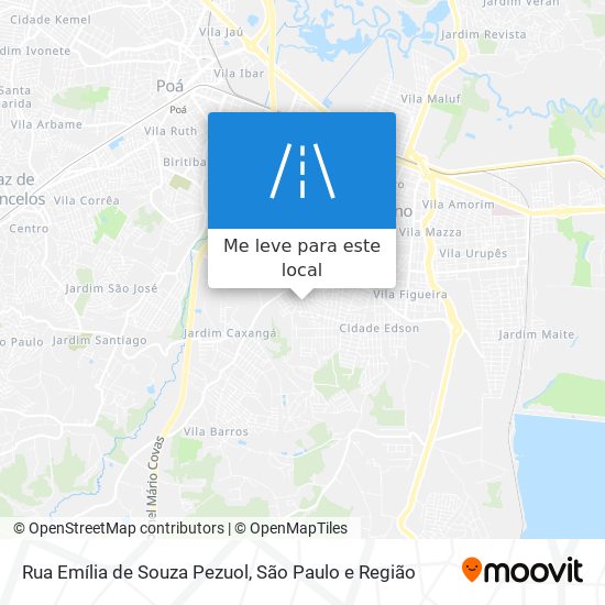 Rua Emília de Souza Pezuol mapa