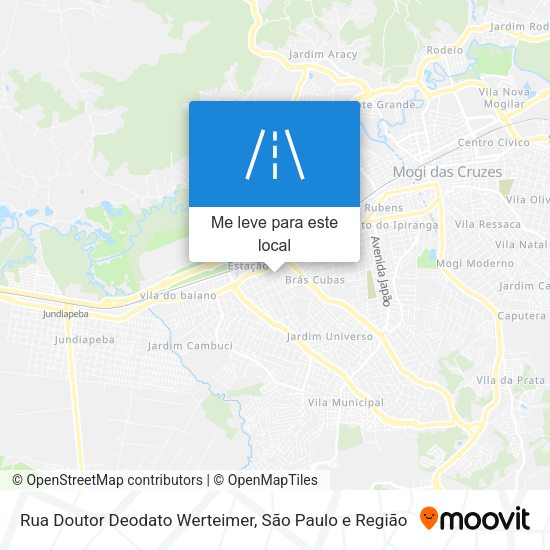Rua Doutor Deodato Werteimer mapa