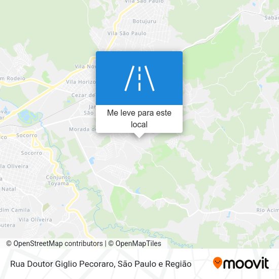 Rua Doutor Giglio Pecoraro mapa