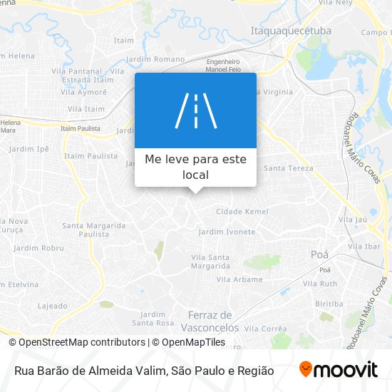 Rua Barão de Almeida Valim mapa