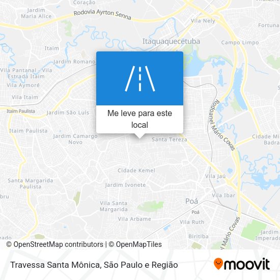 Travessa Santa Mônica mapa
