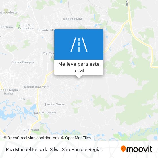 Rua Manoel Felix da Silva mapa