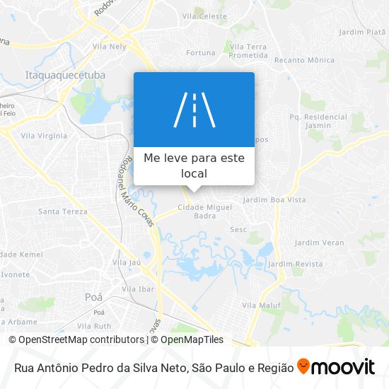 Rua Antônio Pedro da Silva Neto mapa