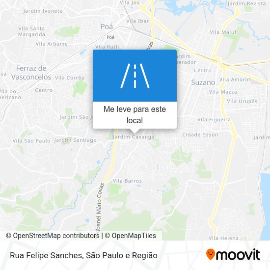 Rua Felipe Sanches mapa