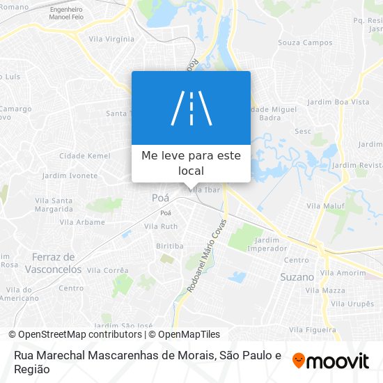 Rua Marechal Mascarenhas de Morais mapa