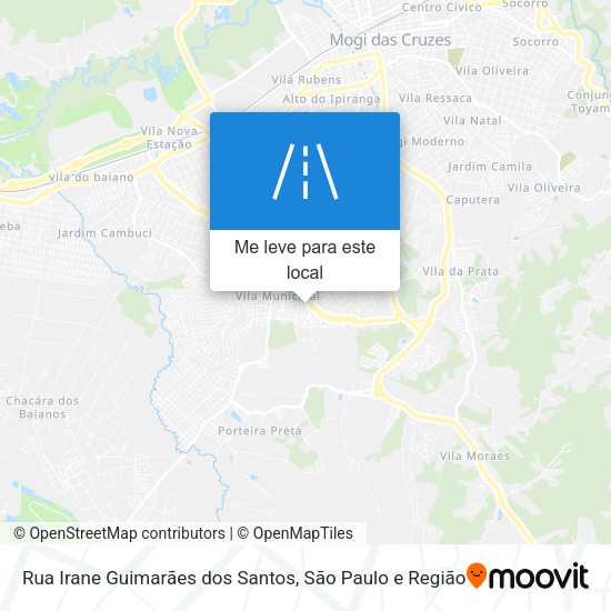 Rua Irane Guimarães dos Santos mapa