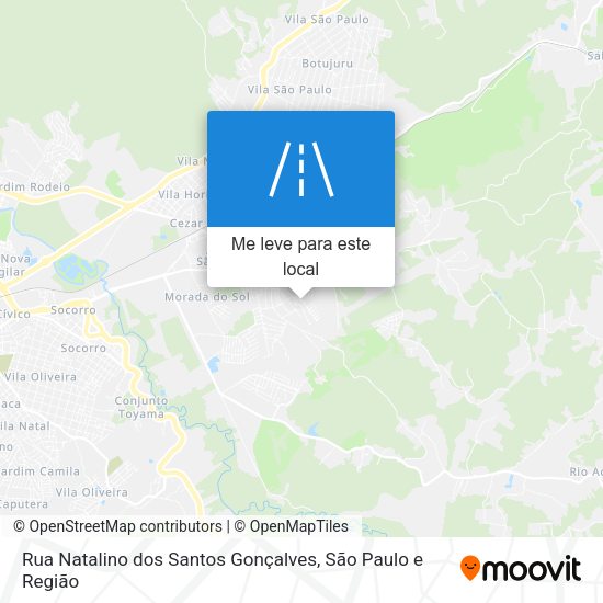 Rua Natalino dos Santos Gonçalves mapa