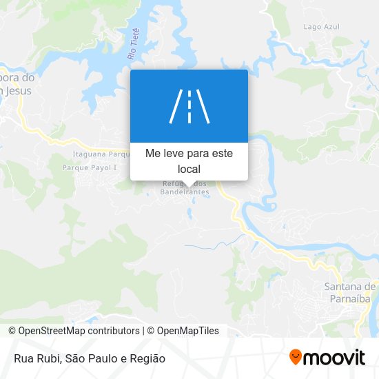 Rua Rubi mapa