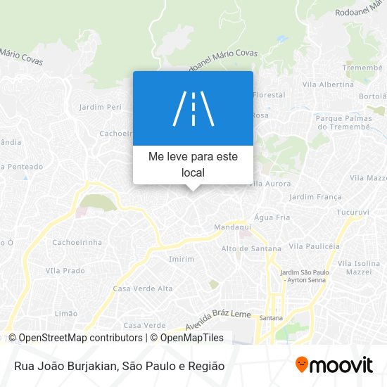 Rua João Burjakian mapa