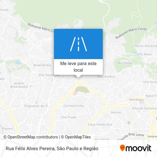 Rua Félix Alves Pereira mapa