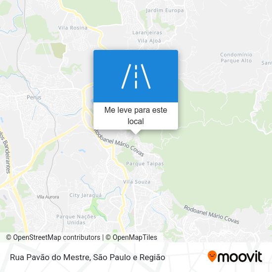 Rua Pavão do Mestre mapa