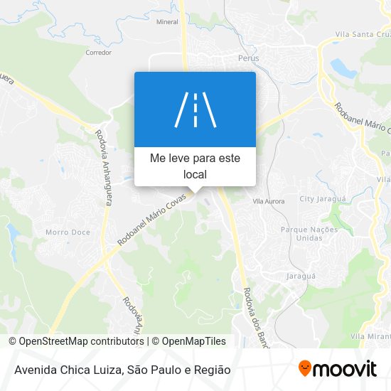 Avenida Chica Luiza mapa