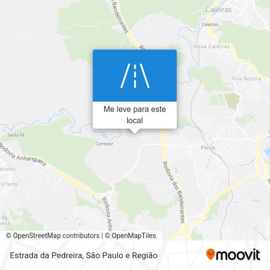 Estrada da Pedreira mapa