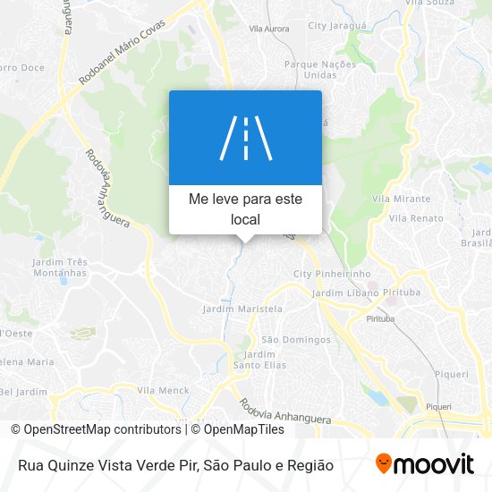 Rua Quinze Vista Verde Pir mapa