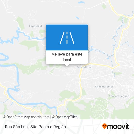 Rua São Luiz mapa