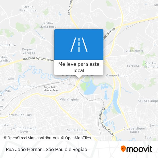 Rua João Hernani mapa