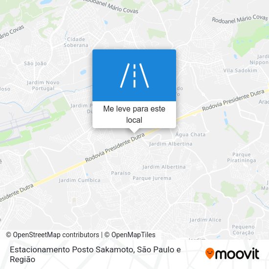 Estacionamento Posto Sakamoto mapa
