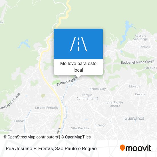 Rua Jesuíno P. Freitas mapa