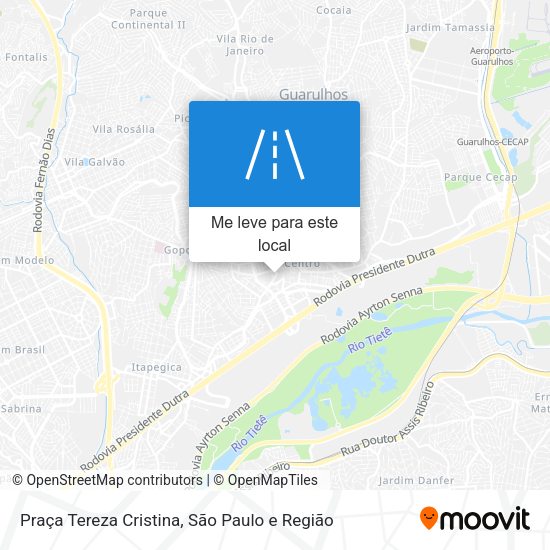Praça Tereza Cristina mapa