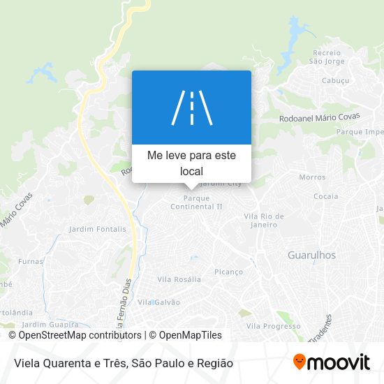 Viela Quarenta e Três mapa