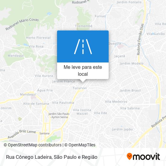 Rua Cônego Ladeira mapa