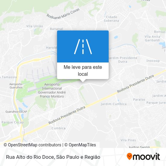 Rua Alto do Rio Doce mapa